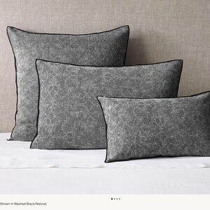 RH erased jacquard linen standard sham❤️❤️❤️❤️